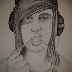 Vic Fuentes Drawing Artistic Sketching