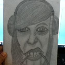 Vic Fuentes Drawing Beautiful Artwork