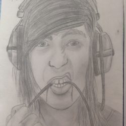 Vic Fuentes Drawing Detailed Sketch