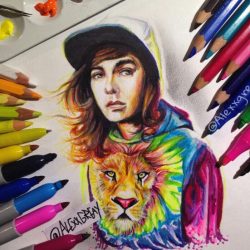 Vic Fuentes Drawing Unique Art