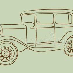 Vintage Car Drawing