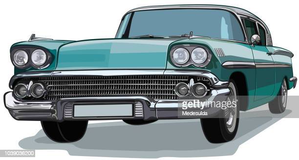 Vintage Car Drawing Realistic Sketch