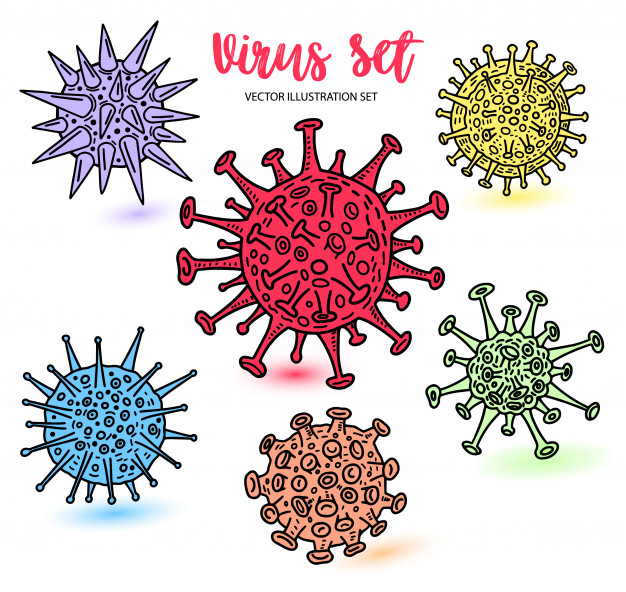 Virus Drawing Art