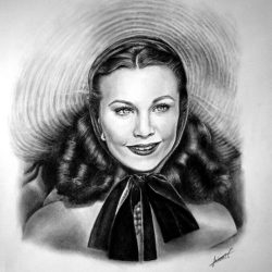 Vivian Leigh Drawing Amazing Sketch