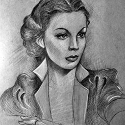 Vivian Leigh Drawing Art