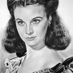 Vivian Leigh Drawing Intricate Artwork