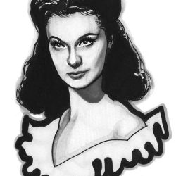 Vivian Leigh Drawing Modern Sketch