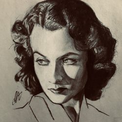 Vivian Leigh Drawing Realistic Sketch