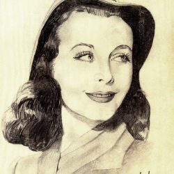 Vivian Leigh Drawing Unique Art