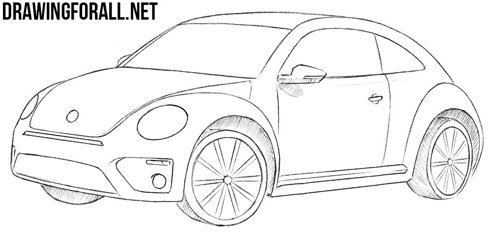 Volkswagen Drawing Modern Sketch