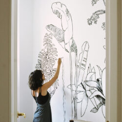 Wall Drawing Realistic Sketch