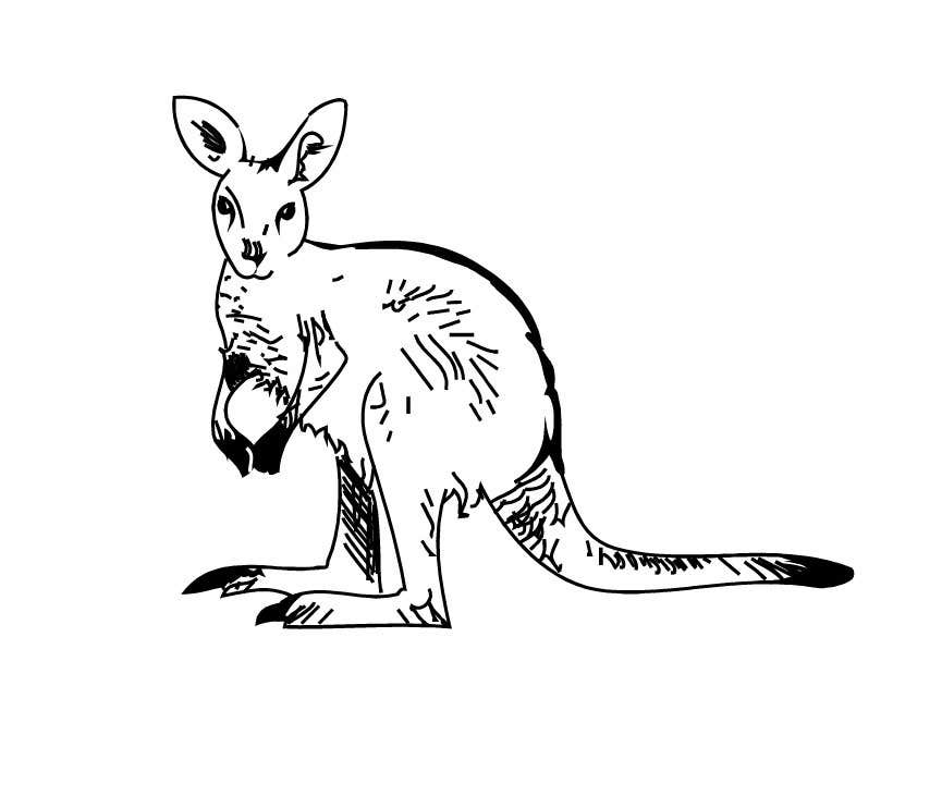 Wallaby Drawing Creative Style