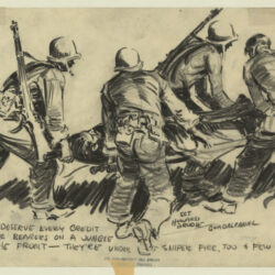 War Drawing Detailed Sketch