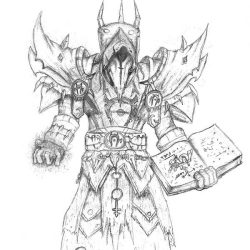 Warlock Drawing Detailed Sketch