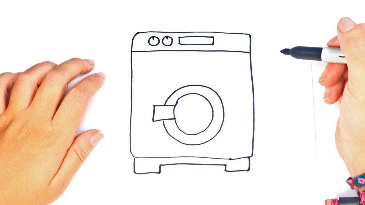Washing Machine Drawing Art