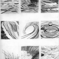 Water Drawing Hand drawn