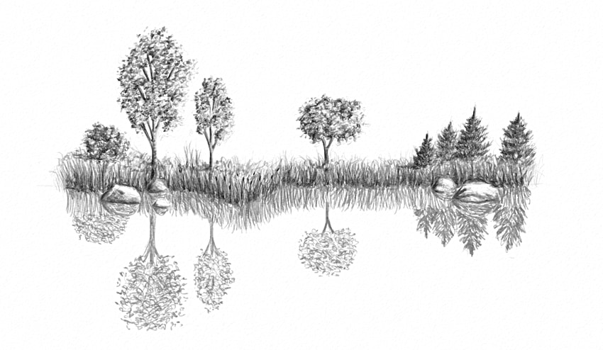 Water Drawing Hand drawn Sketch