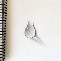 Water Drawing Realistic Sketch