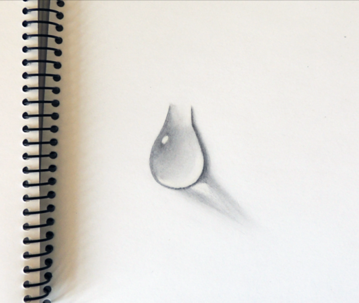 Water Drawing Realistic Sketch