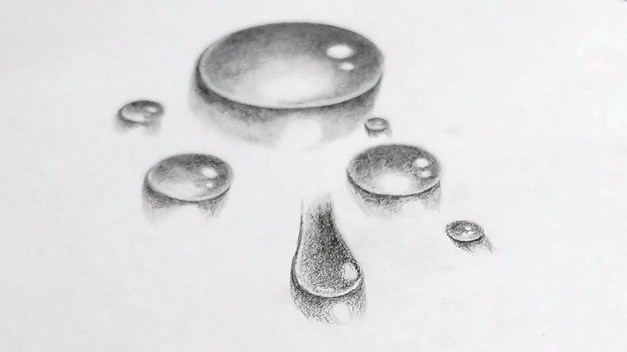 Water Drawing Stunning Sketch