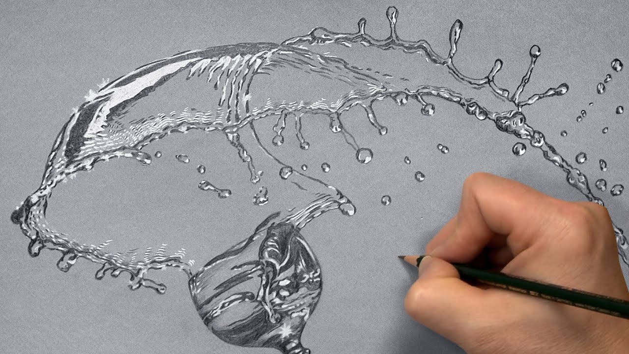 Water Drawing Unique Art