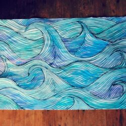 Wave Drawing Art