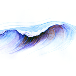 Wave Drawing Artistic Sketching