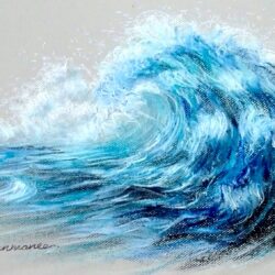 Wave Drawing Hand Drawn Sketch