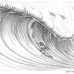 Wave Drawing Image