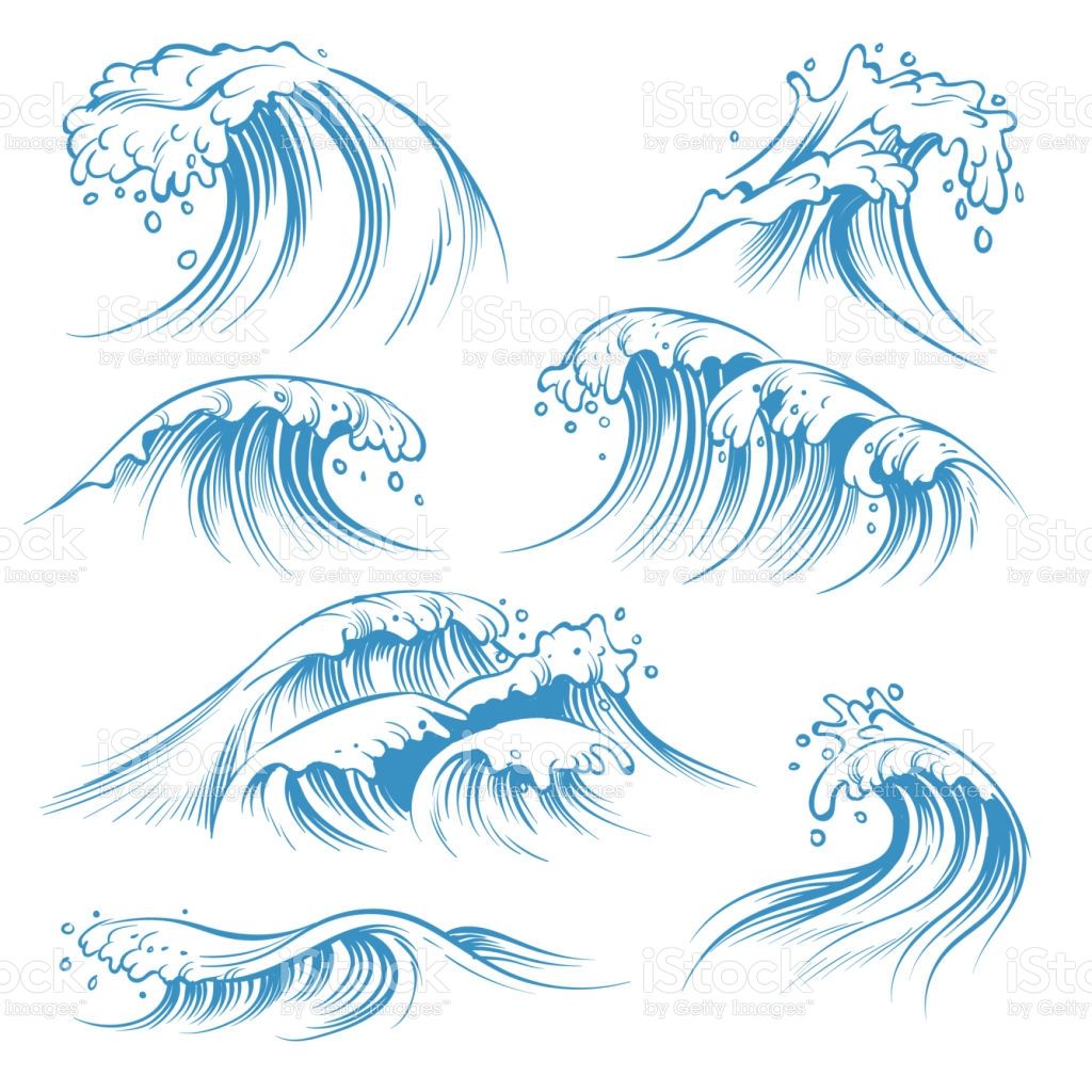 Wave Drawing Intricate Artwork
