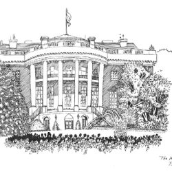 White House Drawing Intricate Artwork