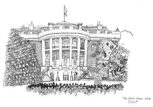 White House Drawing Intricate Artwork