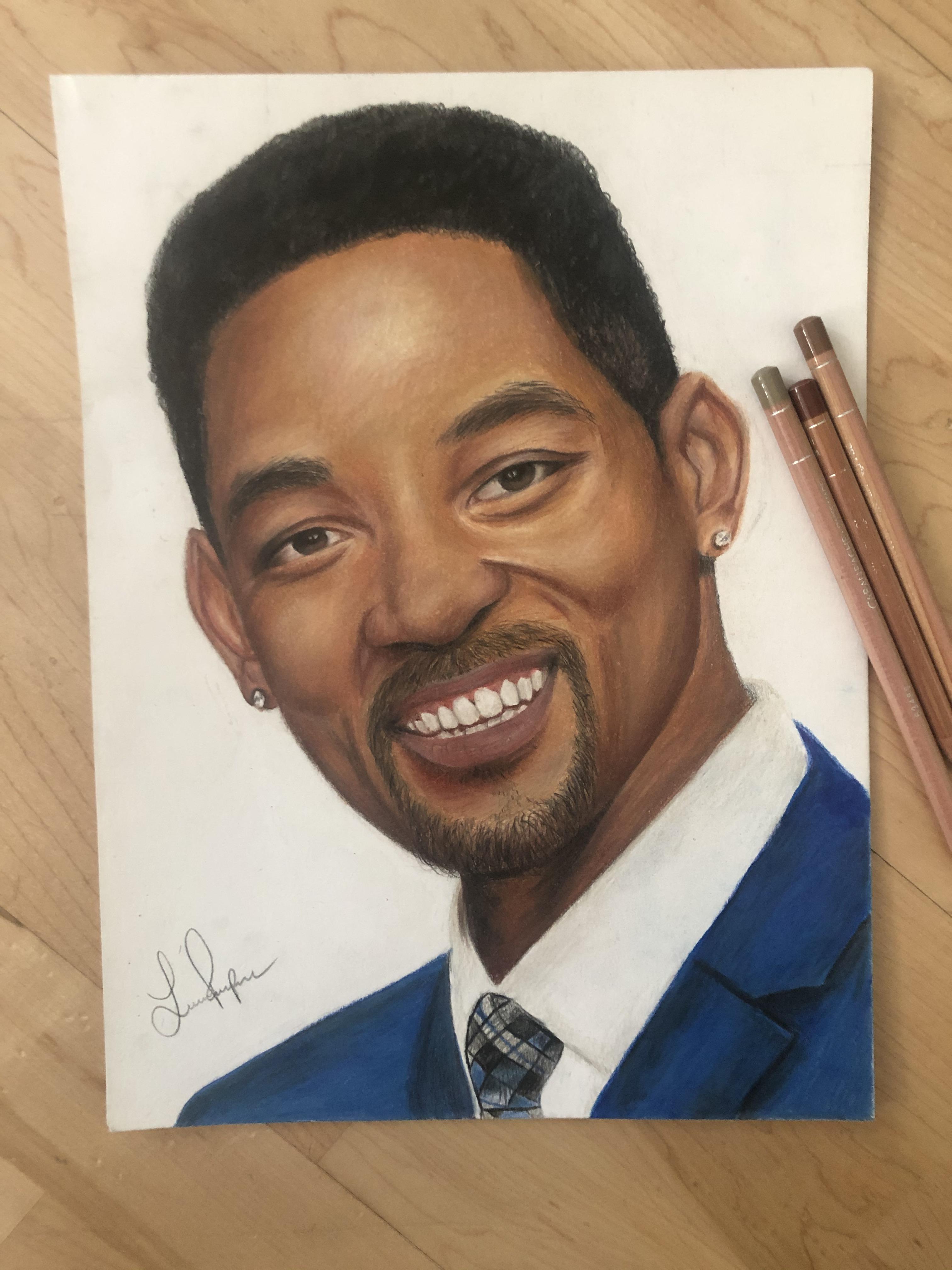 Will Smith Drawing Amazing Sketch