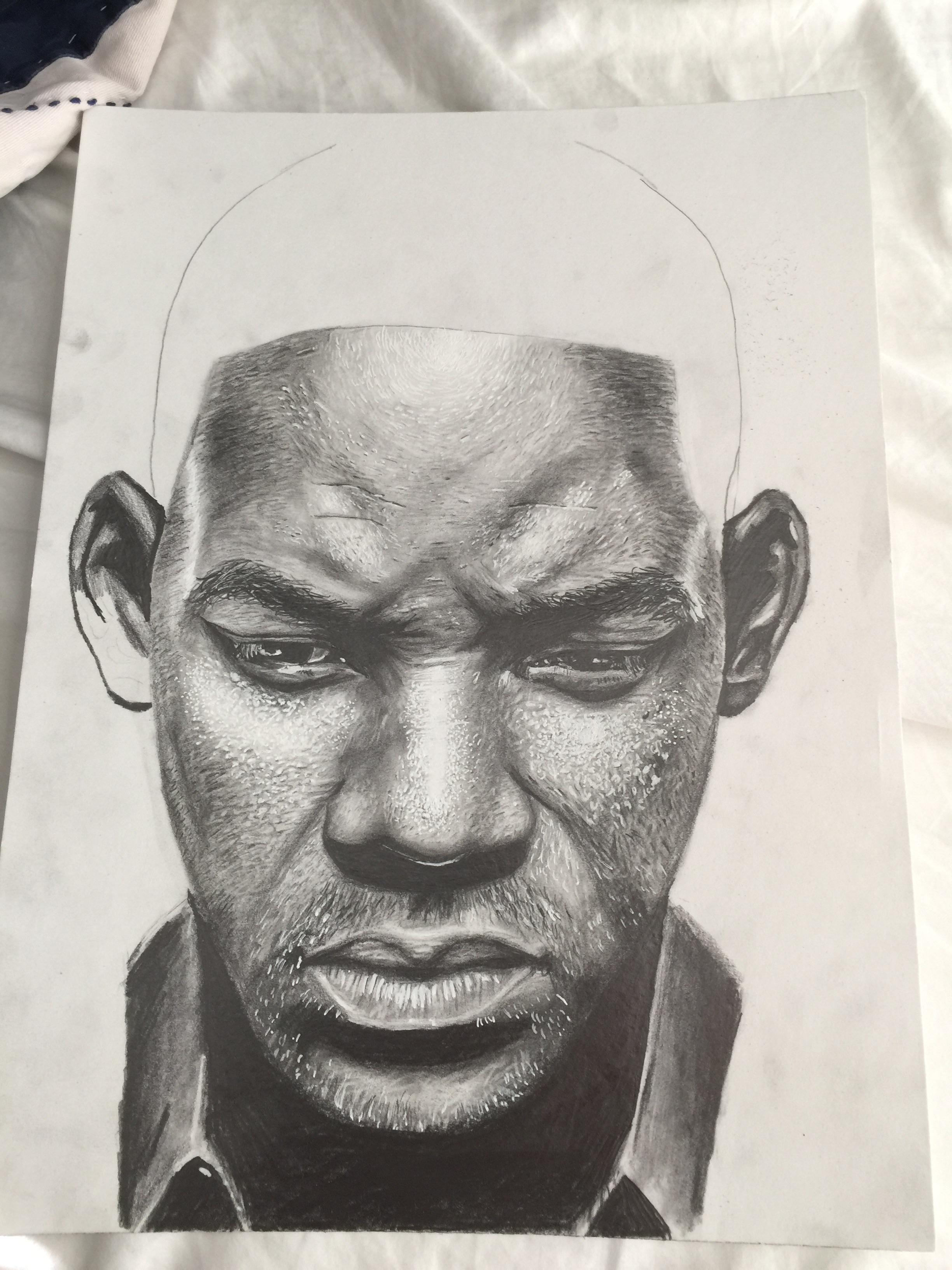 Will Smith Drawing Intricate Artwork