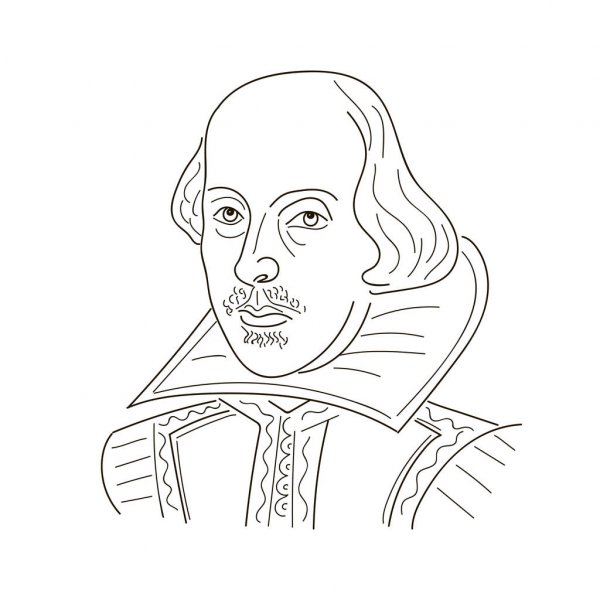 William Shakespeare Drawing Modern Sketch