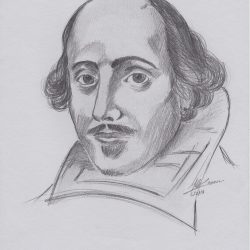 William Shakespeare Drawing Photo