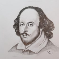 William Shakespeare Drawing Sketch