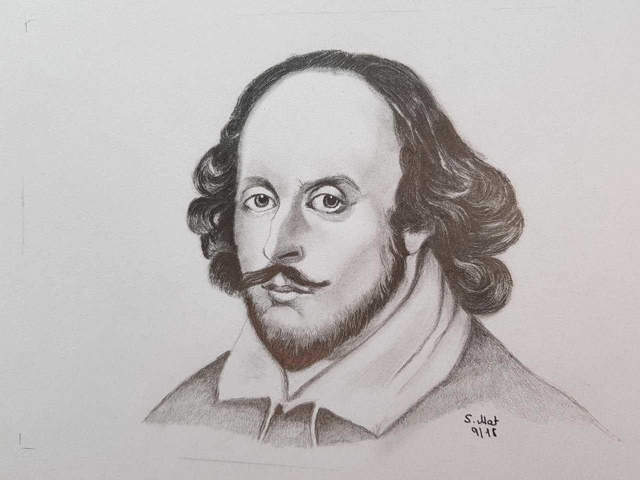 William Shakespeare Drawing Sketch