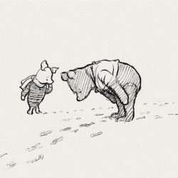 Winnie The Pooh Drawing Fine Art