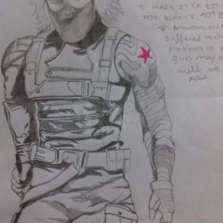 Winter Soldier Drawing Amazing Sketch