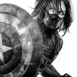 Winter Soldier Drawing Art