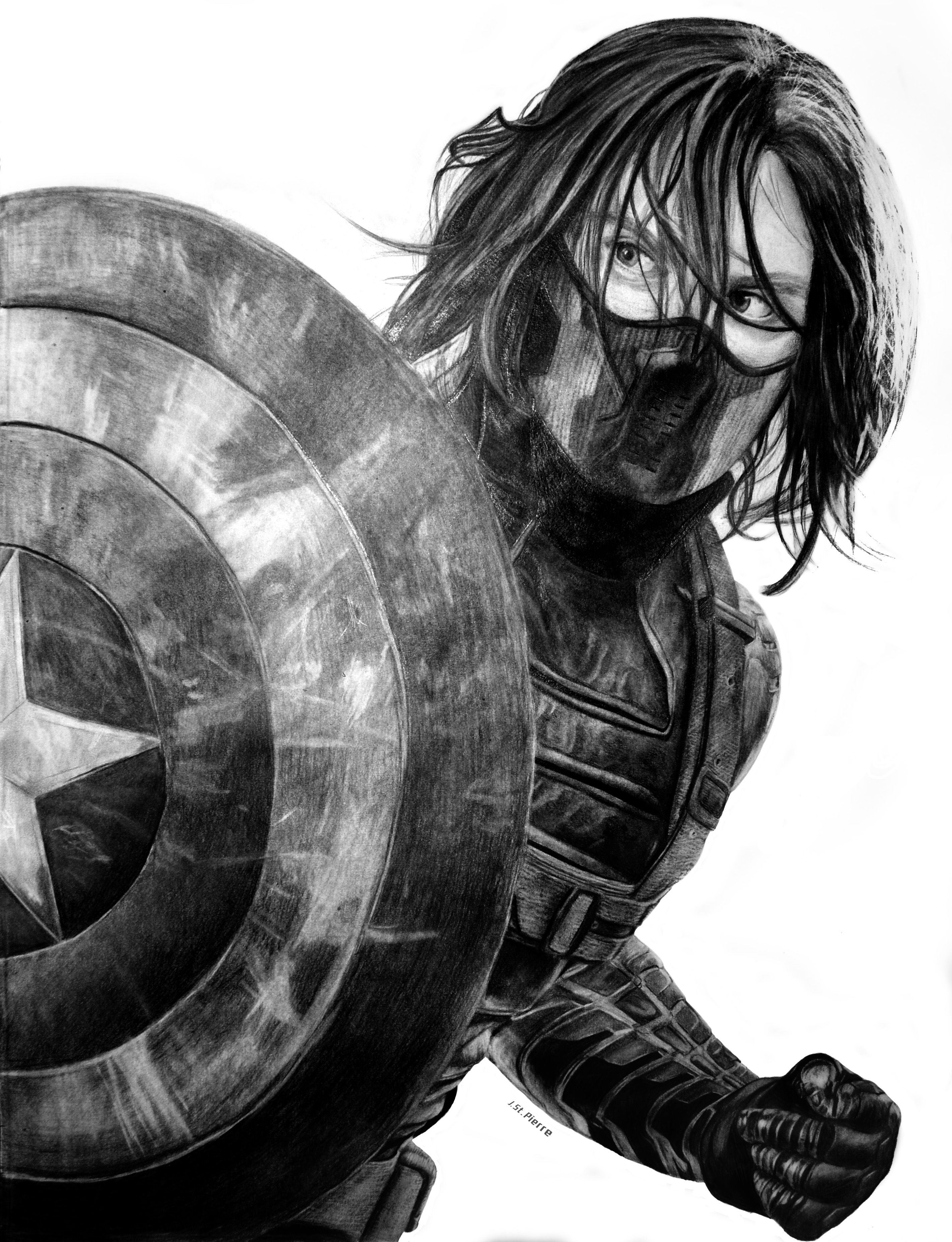Winter Soldier Drawing Art