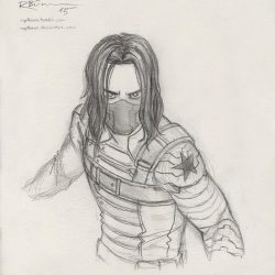 Winter Soldier Drawing Creative Style