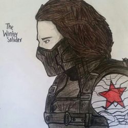 Winter Soldier Drawing Fine Art