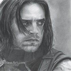 Winter Soldier Drawing Hand drawn