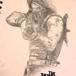 Winter Soldier Drawing Photo