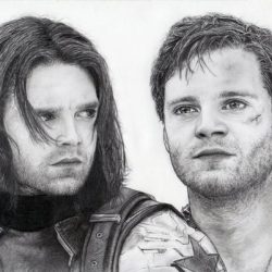 Winter Soldier Drawing Stunning Sketch