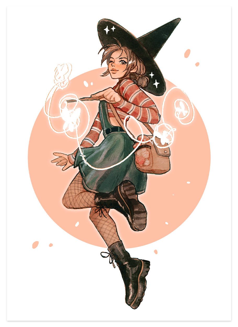 Witch Aesthetic Drawing Creative Style