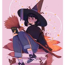 Witch Aesthetic Drawing Detailed Sketch