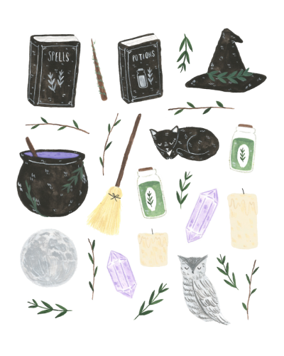 Witch Aesthetic Drawing Image